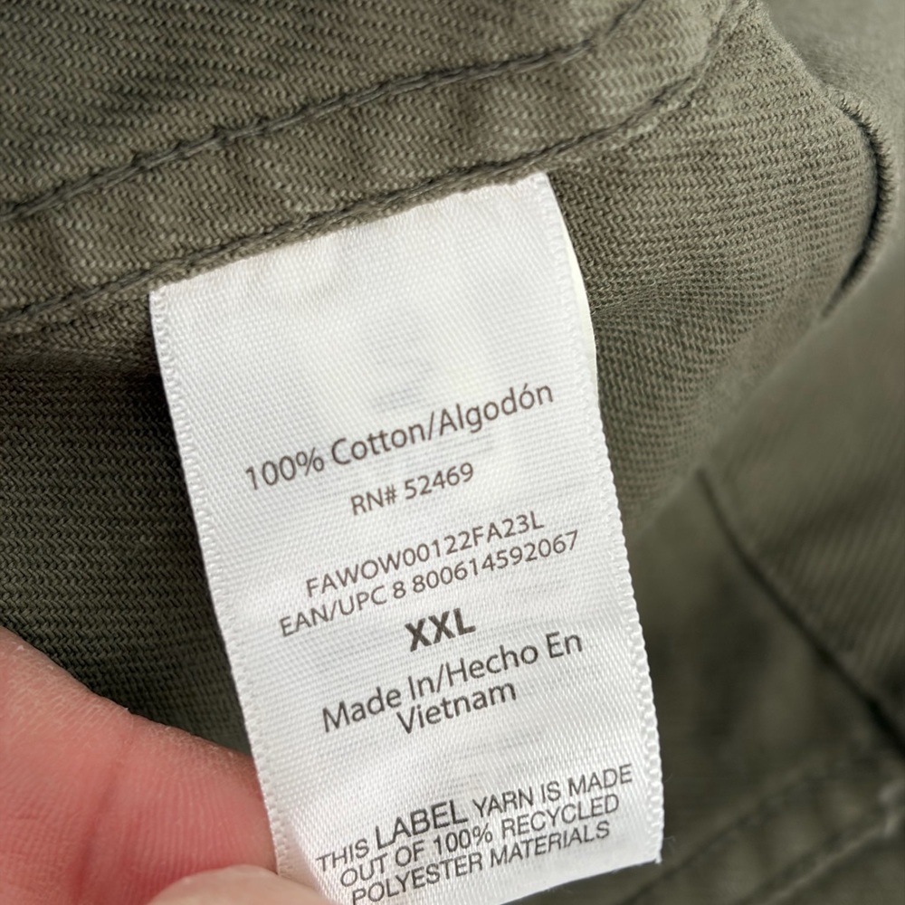 Free Assembly Women's Modern Utility Jacket Size XXL Cotton Olive Green‎ - Picture 4 of 8